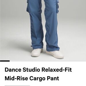 Lululemon Dance Studio Relaxed Cargo Pants - Oasis Blue
